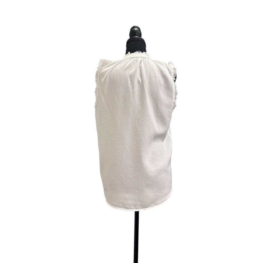 Anthropologie Cloth & Stone White Tank Top Blouse size XS - Picture 3 of 6